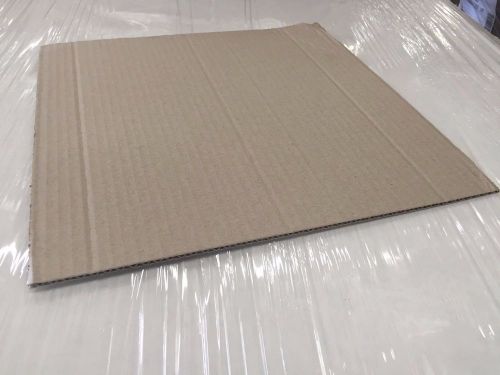 1,500 corrugated cardboard pads inserts sheet 32 ect 3/16&#034; x 15&#034; x 15&#034; for sale
