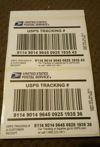 50 USPS tracking labels