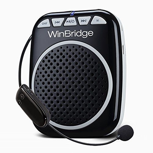 WinBridge WB711 UHF Voice Amplifier with Wireless Microphone Sound Amplication