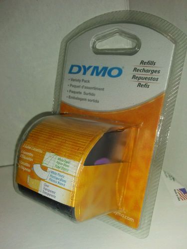 DYMO 12331 LectraTag Variety Pack 1/2&#034; X 13&#039; Each Refill Label 3 Cartridges