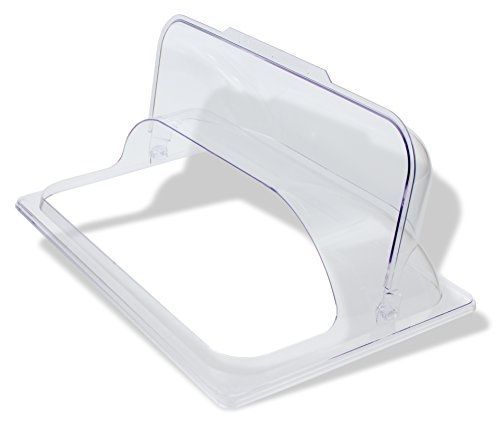Crestware pdc2f polycarbonate dome flip cover, half, clear for sale