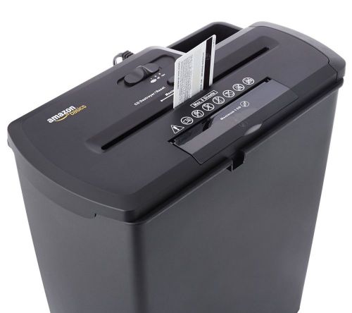 Amazonbasics 8-sheet strip-cut paper, cd, and credit card shredder+new for sale