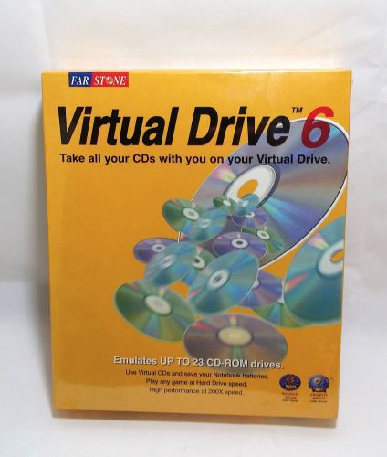 FarStone Virtual Drive 6 Windows 95/98/ME/CD_ROM Drive/ 4 MB, NEW!