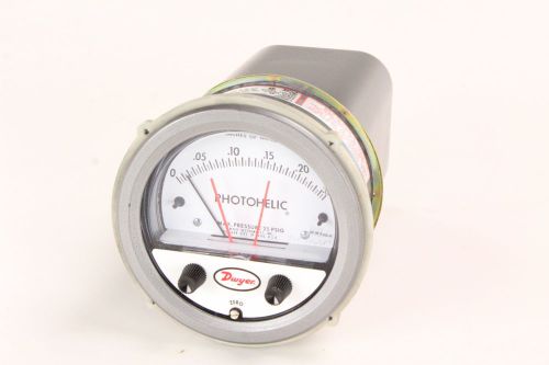 Dwyer series 3000 photohelic pressure switch/gauge max 25psig 0-.50&#034; of water for sale
