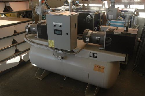 Elmo rietschle compressor pump vc150 vg150-21 120 gal 2pcs 5hp gardner denver for sale