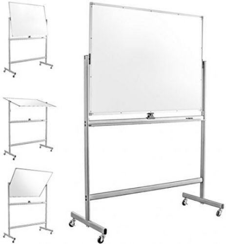 Mobile Dry Erase Magnetic Whiteboard--47 (W) X 36 (H) -- Double Sided With Easy
