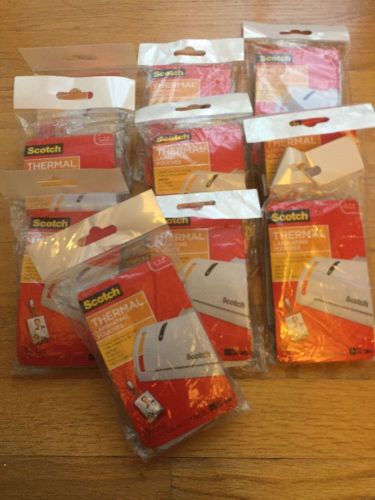 Scotch Thermal Laminating Pouches ID Badge  With Clips TP5852-10 New Lot 10 Pack
