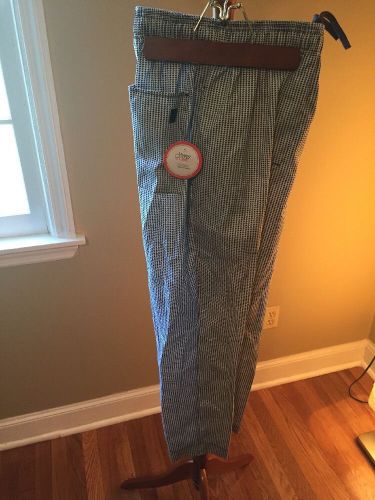 Happy Chef Cook Pants Extra Small XS Stretchable Waist Band with Pockets NEW