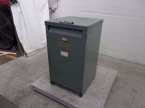 Sorgel 75 kva single ph pri 240/480 volt sec120/240 volt transformer (tra3325) for sale