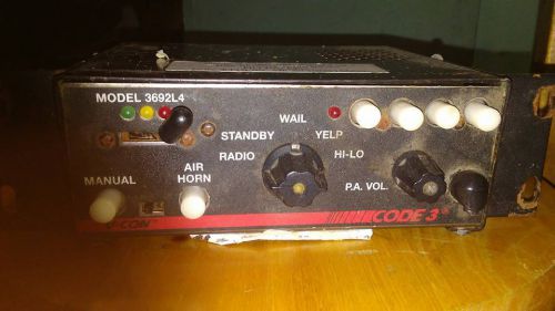 vintage code    Code 3 Model 3692 siren and light control no res