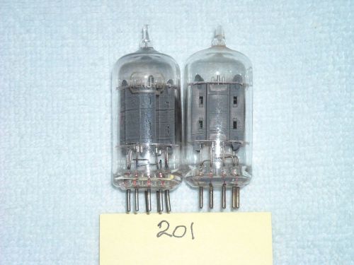 Matched Pair RCA 12AU7A Cleartop Audio Preamp Tubes #3