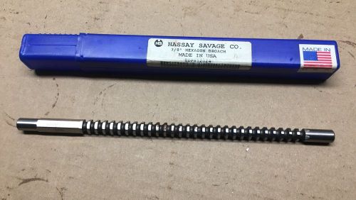 Hassay Savage 12024 - 3/8&#034; Hexagon Broach - USED W/CASE