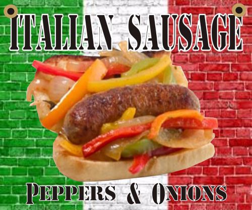 ITALIAN SAUSAGE PVC SIGN -RED