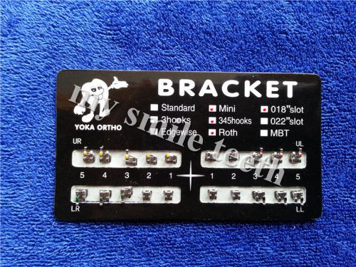 Hot 100 kits dental metal brackets mini roth 0.018&#034; slot 345 with hooks bracket for sale
