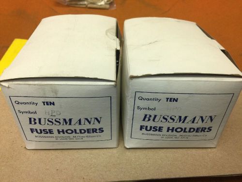 20 bussmann hpd fuse holders for midget fuses 13/32&#034; x 1-1/2&#034; 600v 30amp for sale