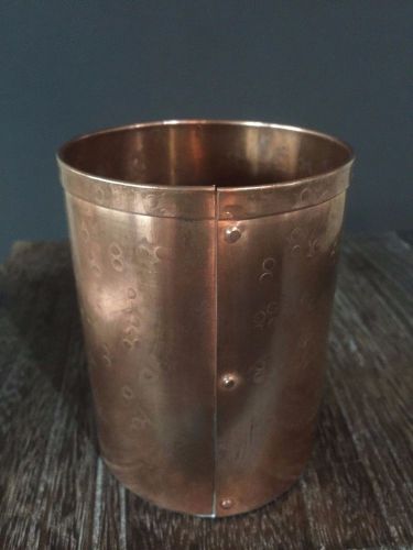 MODERN ARTISAN COPPER PEN CUP HOLDER