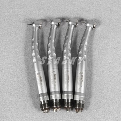 4 pcs Dental fast speed fiber optic LED handpiece with 6H quick coupler Fit KAVO