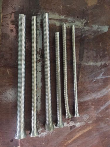 6 pcs. spring type no-kink tube bender set in nickel plated steel for sale