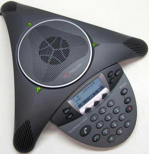Polycom SoundStation IP 6000 2201-15600-001 HDvoice PoE Conference Speaker Phone