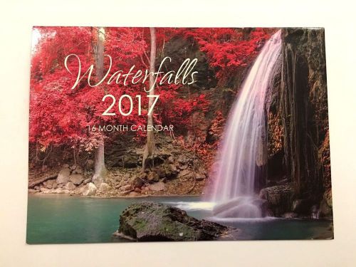 Waterfalls Annual 2017 Monthly Wall Calendar yearly hanging 12 month