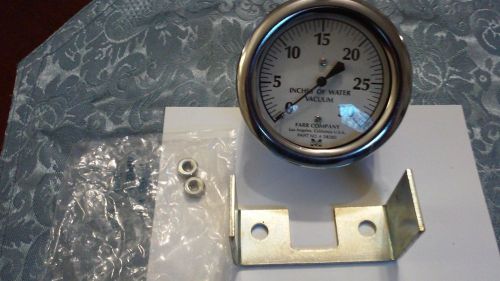 Inches of water vacuum Gauge FARR Company 38380 (FC-A38380C), US $210 – Picture 0