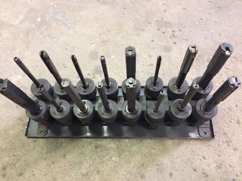 Large Lot Of SUNNEN Honing Mandrels With Stand
