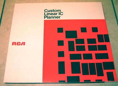 1970 RCA Custom Linear IC Planner Design Kit With 5X TA5510 Transistor Array
