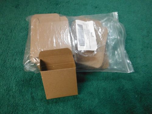 Reverse Tuck Folding Cartons 3 1/4in x 15/16in x 3 1/4in Kraft Pack of 50