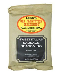 A.C. Legg INC Sweet Italian Sausage Seasoning 1 Pack