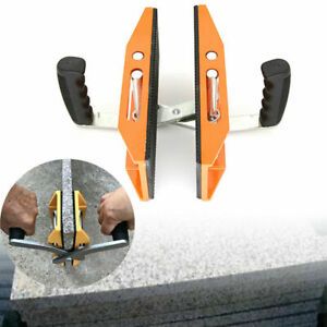 2X Double Handed Carrying Clamp Vise Glass Gripper Stone Ceramic Plate Lifter