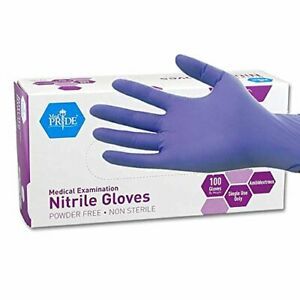 MedPride Powder-Free Nitrile Exam Gloves Medium Box/100