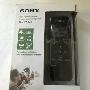 Sony Stereo Digital Voice IC Recorder ICD-PX470 4 GB 159h