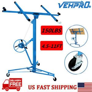 11Ft Lifter Tool Drywall Hoist Caster Heavy Duty Plasterboard Panel Sheet Crane