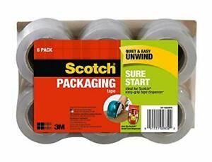 3M SCOTCH MOVING STORAGE PACKING TAPE - 6 ROLLS HEAVY DUTY SHIPPING PACKAGING