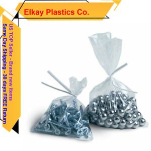 Elkay Plastics Co. Pack of 4000 - Flat Poly Bag, 1.5mm, 10&#034; x 12&#034;, Clear, FDA