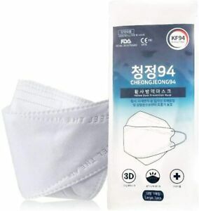 Premium Protective KF94 Face Safety White Mask for Adult [Individually Packaged]