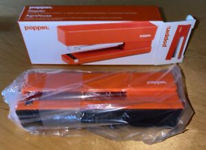 Poppin Sage ORANGE Stapler NEW IN BOX  5.5&#034;L x 1.25&#034;W x 2&#034;H