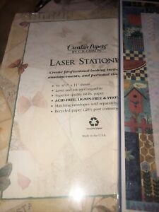 CR Gibson Creative Paper laser stationary New 50 sheets 2 Packages