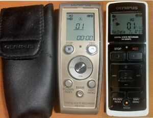 2 Olympus Digital Voice Recorders VN-4100 and VN-3200 PC + Case Tested Works EUC