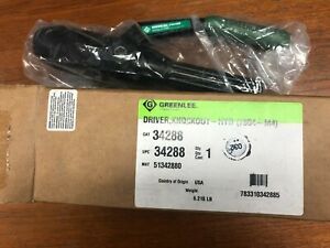 Greenlee 34288 driver knockout -HYD(7804-M4) Brand new never used 