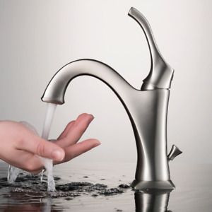 Kraus Kbf-1201Sfs Arlo Bathroom Faucet, Single, Stainless Steel
