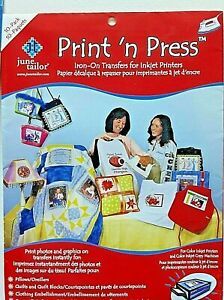 10-PACK &#034;PRINT &#039;n PRESS&#034; [IRON-ON TRANSFERS FOR INKJET PRINTERS] [FREE SHIPPING]