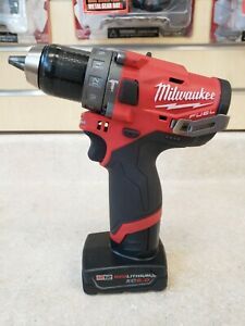 Milwaukee 2504-20 M12 FUEL Brushless 1/2&#034; Hammer Drill/Driver w/ 6.0 Battery