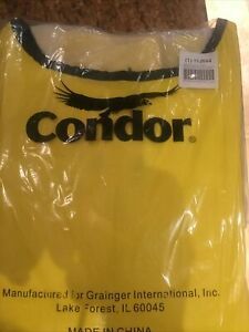 CONDOR 11J844 Smock Apron,Yellow,XL, 46-1/2&#034; L