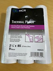 Thermal Electronic Calculator Rolls 2 1/4in. x 85ft White Pack 9 Rolls Total