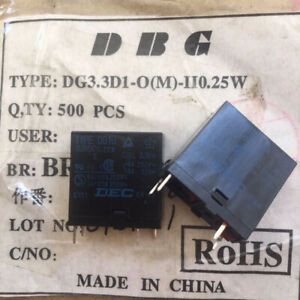 10Pcs TYPE DG1U 3.3VDC Power Relay 8A 250V 4Pin NEW