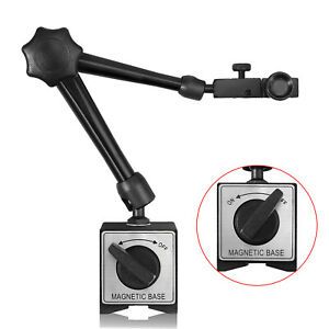 Universal Flexible Magnetic Steel Base Holder Stand Dial Test Indicator Tool US
