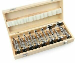 High Carbon Steel Woodworking Tools Hole Saw Cutter Hinge Boring Drill Bits 16pc