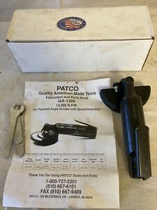 4” Right Angle Industrial Grinder , Patco GA -1350 , Pneumatic MADE IN AMERICA