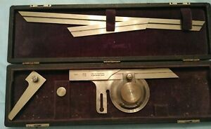 Vintage Lot ~ Brown &amp; Sharpe Protractor No.496 &amp; No. Micrometer No. 8, More...